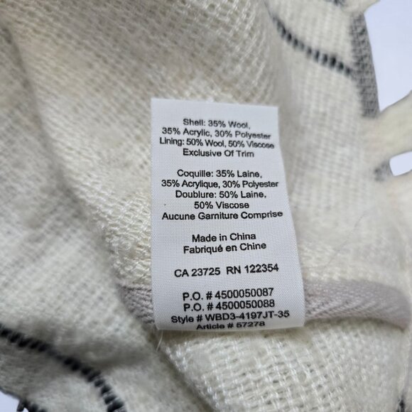 Aritzia Golden By TNA Wool Blend Hooded Cape Poncho - Size Small/Medium - Picture 6 of 9